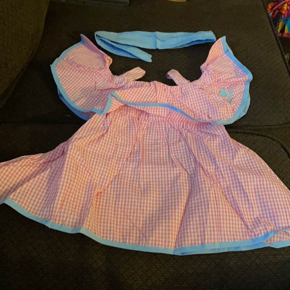 Kids ruffle shirt w/ headband